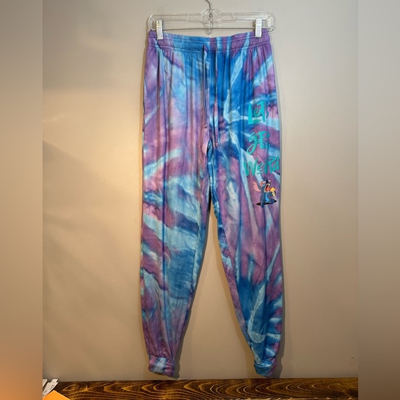 Disney Lilo And Stitch "Let's Get Weird" Lounge Pants Size S - Picture 1 of 11
